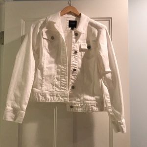 White jean jacket
